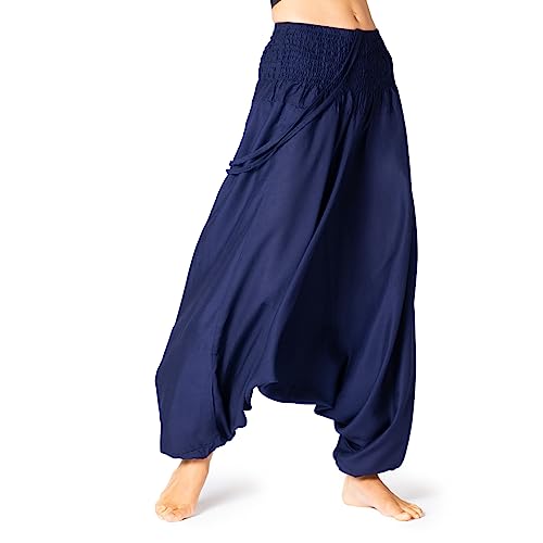 PANASIAM Aladinhose einfarbig Navy Blue XL von PANASIAM