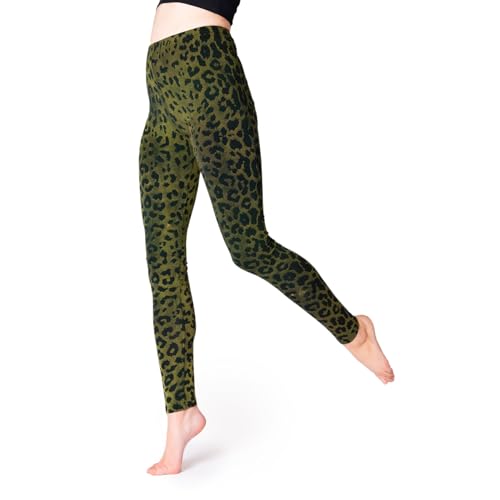 PANASIAM Batik Leggings Leo, Green, S von PANASIAM