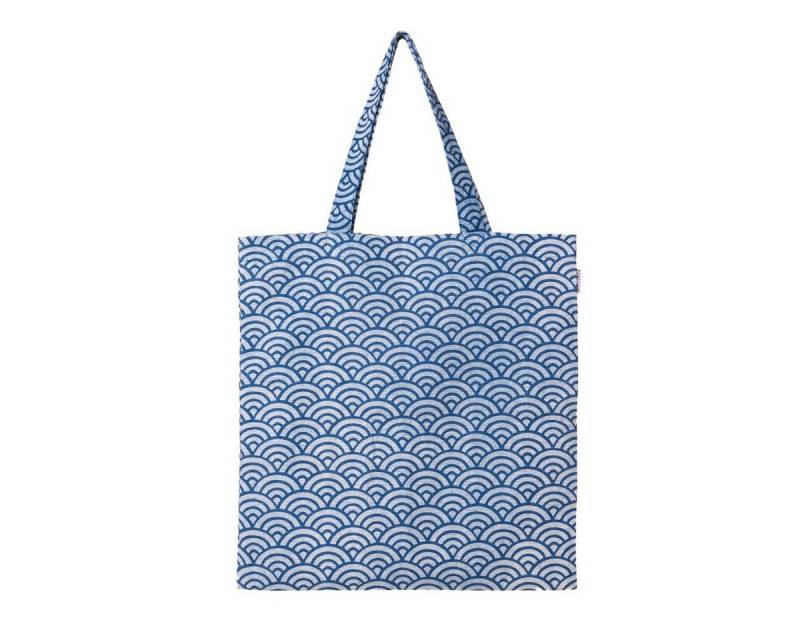 PANASIAM Freizeittasche Geometrix Baumwollbeutel auch als Einkaufstasche oder Schuhbeutel, aus 100% Baumwolle Jutebeutel mit traditionellen japanischen Mustern von PANASIAM