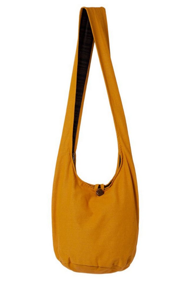 PANASIAM Freizeittasche Schulterbeutel einfarbig Schultertasche aus 100% Baumwolle in 2 Größen, Umhängetasche auch als Wickeltasche Handtasche oder Strandtasche von PANASIAM