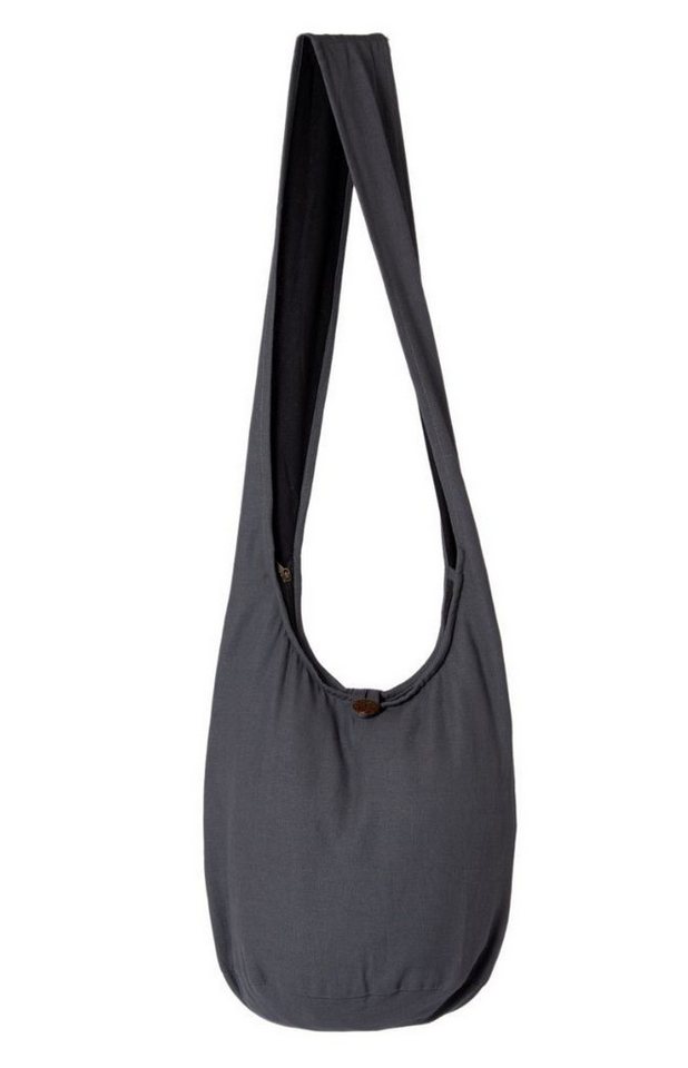 PANASIAM Freizeittasche Schulterbeutel einfarbig Schultertasche aus 100% Baumwolle in 2 Größen, Umhängetasche auch als Wickeltasche Handtasche oder Strandtasche von PANASIAM