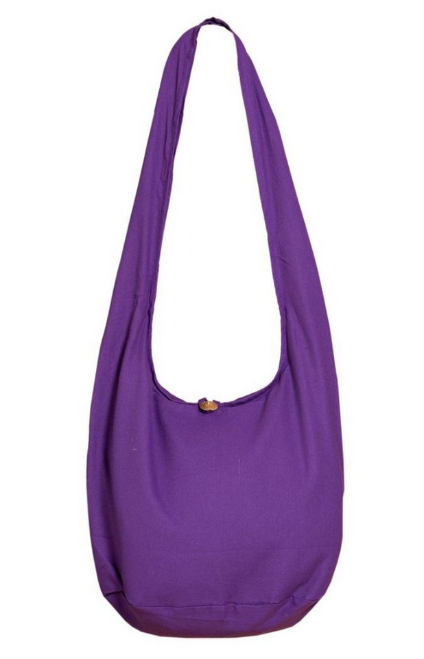 PANASIAM Freizeittasche Schulterbeutel einfarbig Schultertasche aus 100% Baumwolle in 2 Größen, Umhängetasche auch als Wickeltasche Handtasche oder Strandtasche von PANASIAM