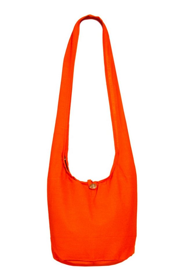 PANASIAM Freizeittasche Schulterbeutel einfarbig Schultertasche aus 100% Baumwolle in 2 Größen, Umhängetasche auch als Wickeltasche Handtasche oder Strandtasche von PANASIAM