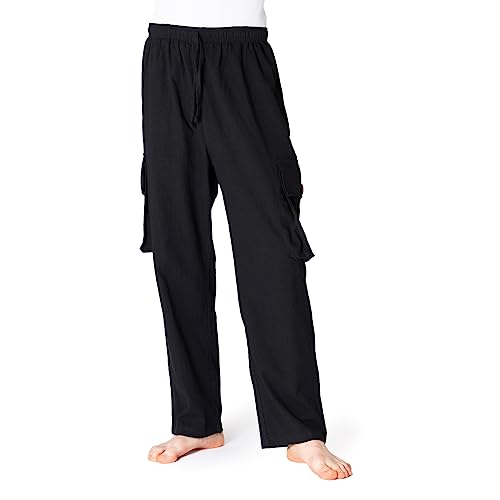 PANASIAM Cargo Pants 4-Pockets, Black, M von PANASIAM