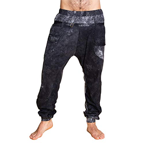 PANASIAM Ch02 Baggy Pants, 15-008 tie dye Black, L von PANASIAM