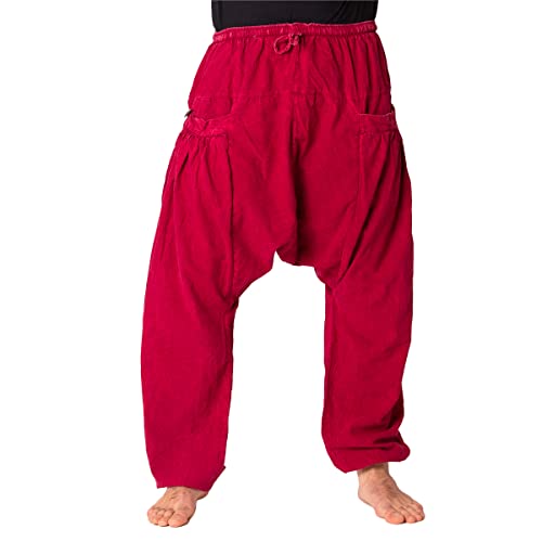 PANASIAM Chill Pants, Stonewashed Bordeaux red, L von PANASIAM