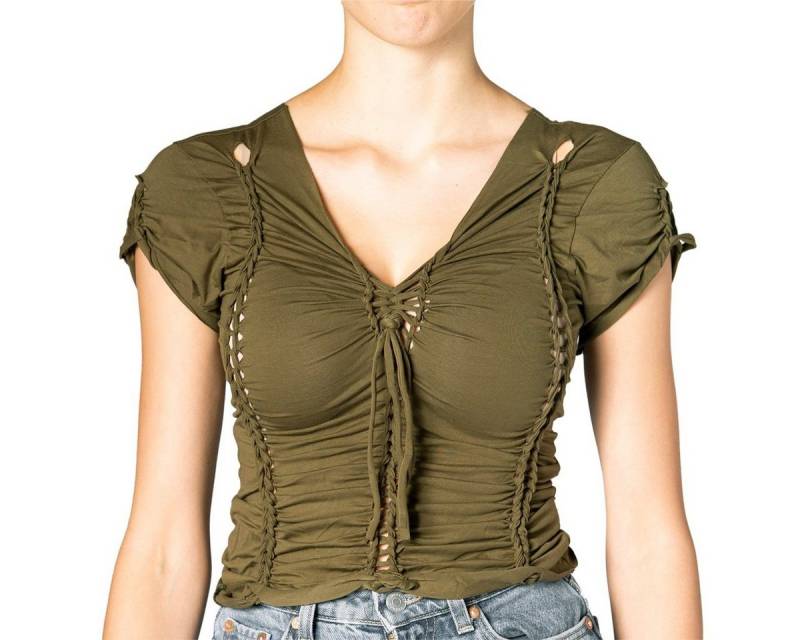 PANASIAM Crop-Top Goa Psytrance Top ‘Watei‘ von PANASIAM