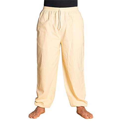 PANASIAM E'Pants Long, Cotton, beige, L von PANASIAM