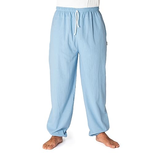 PANASIAM E'Pants Long, Cotton, brightblue, L von PANASIAM