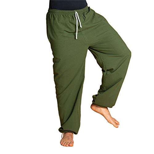 PANASIAM E'Pants Long, Cotton, d. Green, M von PANASIAM