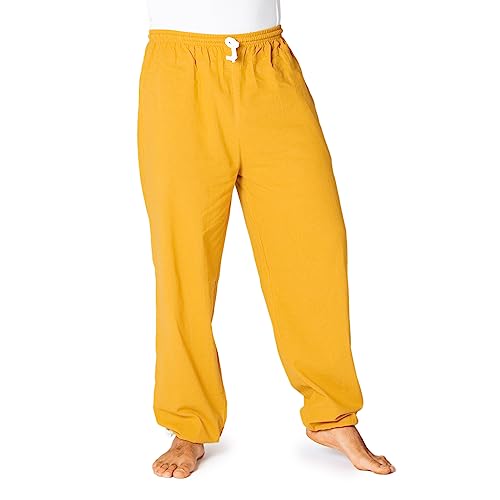 PANASIAM E'Pants Long, Cotton, golden, M von PANASIAM