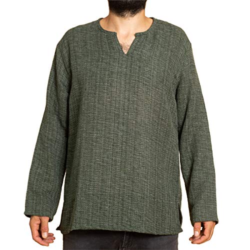 PANASIAM Farmershirt, LS Green L von PANASIAM