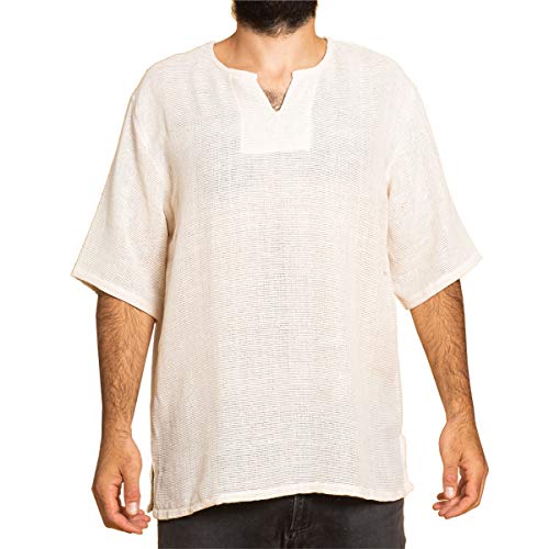 PANASIAM Farmershirt, SS White L von PANASIAM