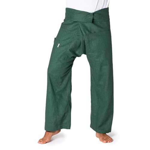 PANASIAM Fisherman Pants, Hemp, Petrol Grey, L von PANASIAM