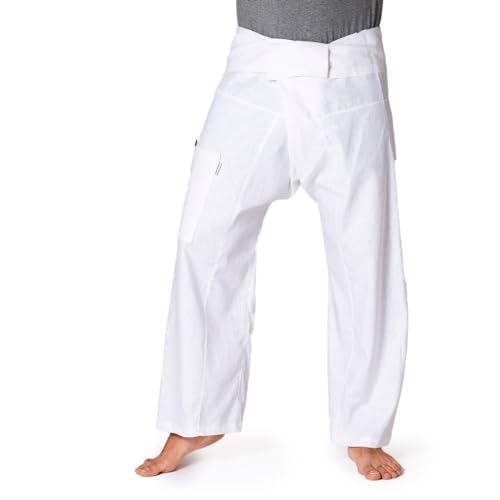 PANASIAM Fisherman Pants, Hemp, White, L von PANASIAM