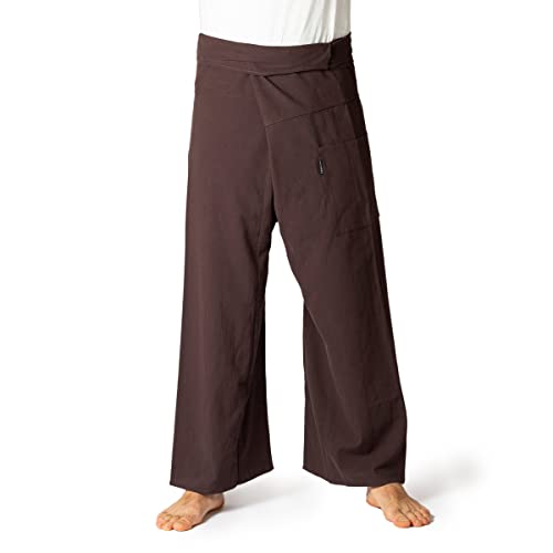 PANASIAM Fisherman Pants Unicolor, Brown, L von PANASIAM