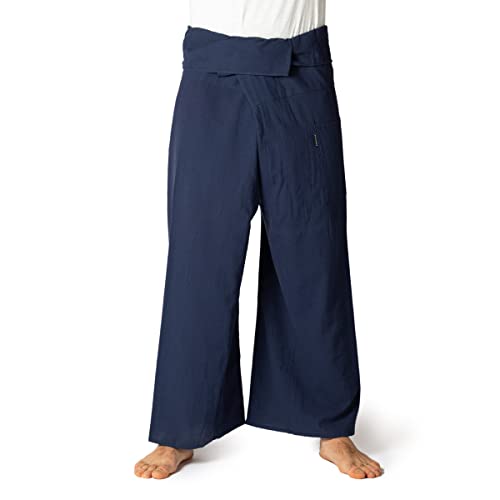 PANASIAM Fisherman Pants Unicolor, Navy Blue, L von PANASIAM