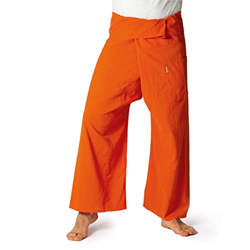 PANASIAM Fisherman Pants Unicolor, orange, L von PANASIAM