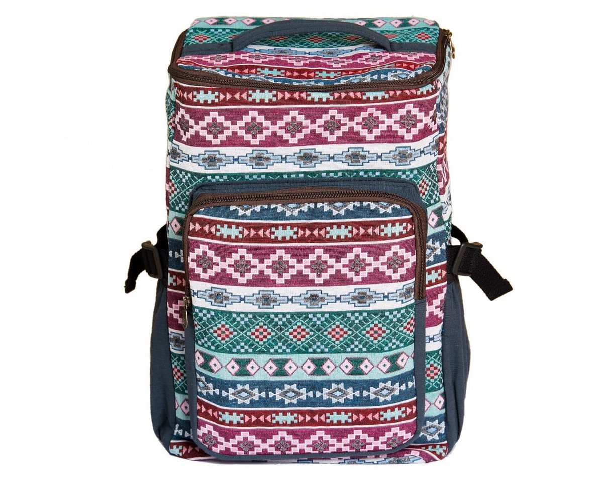 PANASIAM Freizeittasche Rucksack im Webdesign aus fester Baumwolle auch als Sporttasche, Schulrucksack oder kleine Reisetasche tragbar Sportrucksack von PANASIAM