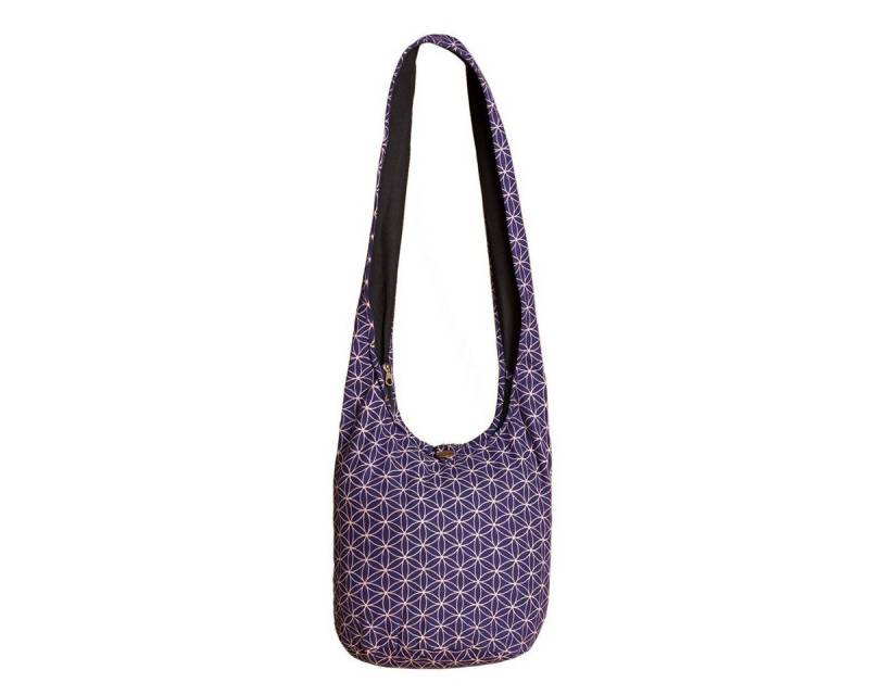 PANASIAM Schultertasche Geometrix Schulterbeutel aus 100% Baumwolle praktische Umhängetasche, In 2 Größen Beuteltasche auch als Wickeltasche und Handtasche geeignet von PANASIAM