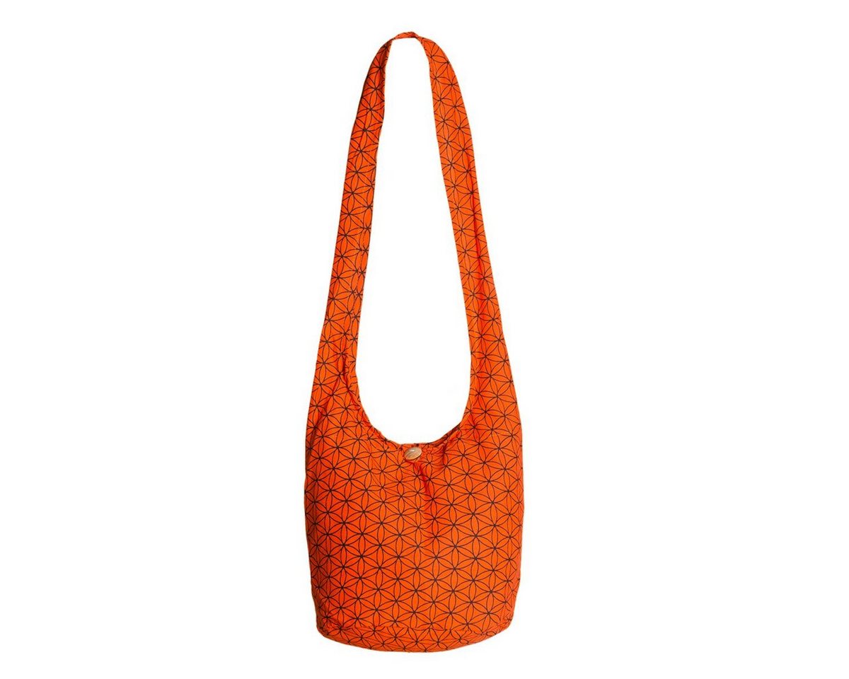 PANASIAM Schultertasche Geometrix Schulterbeutel aus 100% Baumwolle praktische Umhängetasche, In 2 Größen Beuteltasche auch als Wickeltasche und Handtasche geeignet von PANASIAM