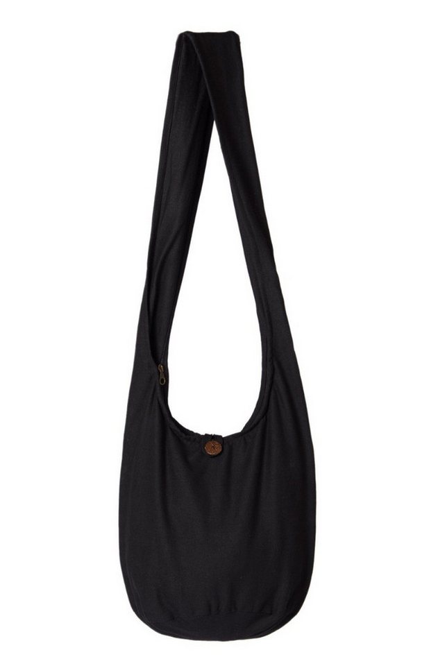 PANASIAM Freizeittasche Schulterbeutel einfarbig Schultertasche aus 100% Baumwolle in 2 Größen, Umhängetasche auch als Wickeltasche Handtasche oder Strandtasche von PANASIAM