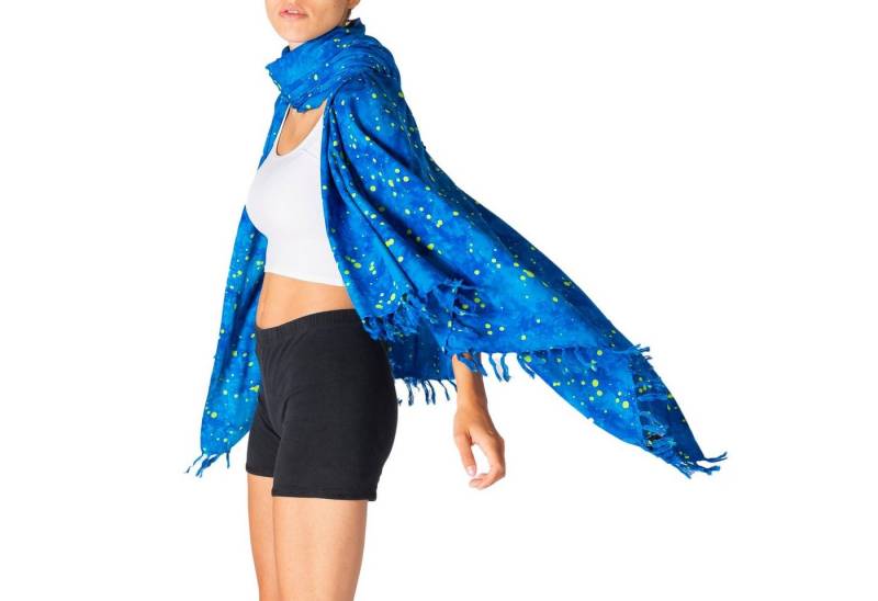 PANASIAM XXL-Schal Schal Wachsbatik für jede Jahreszeit egal ob als Schultertuch, Strandtuch Sarong oder Wickelkleid aus wunderbar weicher Viskose von PANASIAM
