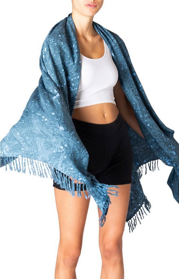 PANASIAM XXL-Schal Schal Wachsbatik für jede Jahreszeit egal ob als Schultertuch, Strandtuch Sarong oder Wickelkleid aus wunderbar weicher Viskose von PANASIAM