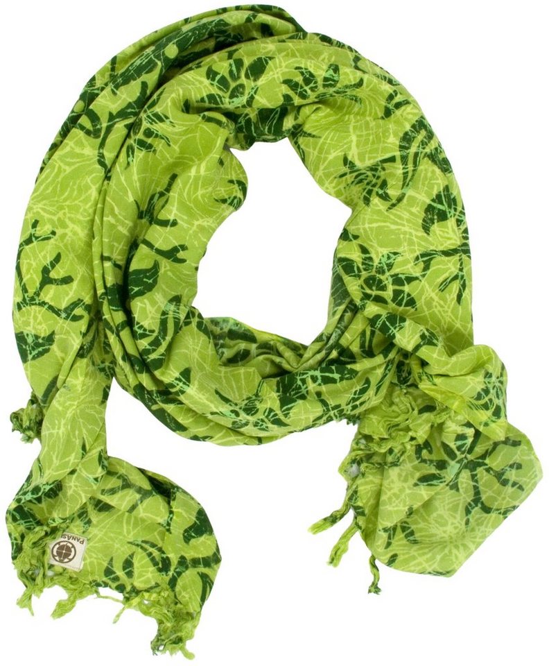 PANASIAM XXL-Schal Schal Wachsbatik für jede Jahreszeit egal ob als Schultertuch, Strandtuch Sarong oder Wickelkleid aus wunderbar weicher Viskose von PANASIAM