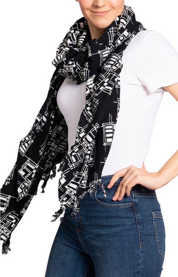 PANASIAM XXL-Schal Schal Wachsbatik für jede Jahreszeit egal ob als Schultertuch, Strandtuch Sarong oder Wickelkleid aus wunderbar weicher Viskose von PANASIAM