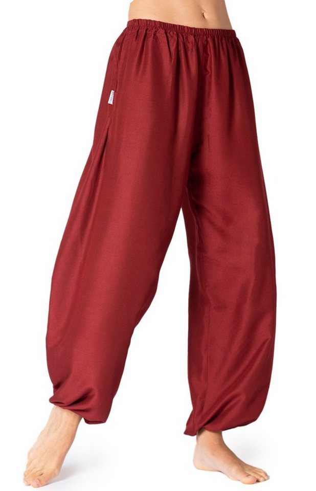 PANASIAM Haremshose Haremshose einfarbig aus feiner Viskose bequeme Muckhose Relaxhose Unisex für Damen und Herren leichte Sommerhose Freizeithose Pumphose von PANASIAM