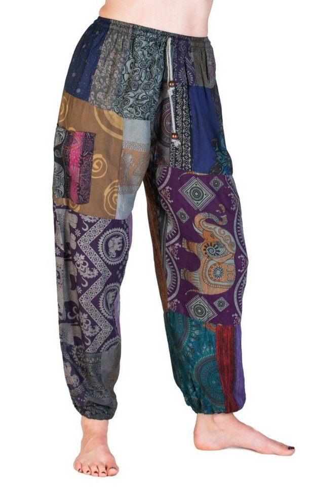 PANASIAM Haremshose Muckhose aus feiner natürlicher Viskose bequeme Haremshose für Damen leichte Sommerhose mit Seitentaschen Aladinhose von PANASIAM