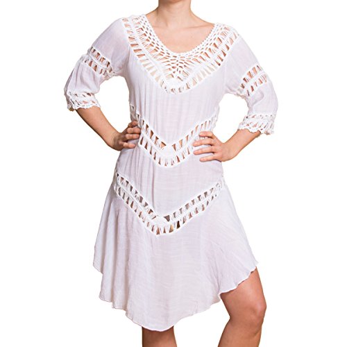 PANASIAM Ibiza Dress 003 in White, Unisize von PANASIAM