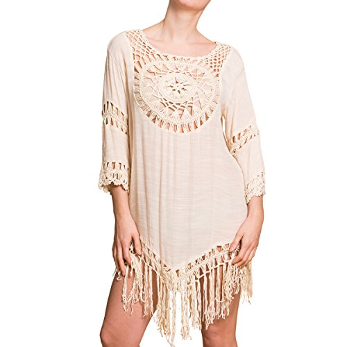 PANASIAM Dress Ibiza 004 in beige, Unisize von PANASIAM