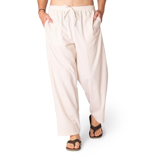 PANASIAM Pants, 'K'-Trousers, Ecru, L von PANASIAM
