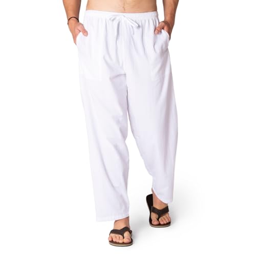 PANASIAM Pants, 'K'-Trousers, White, S von PANASIAM