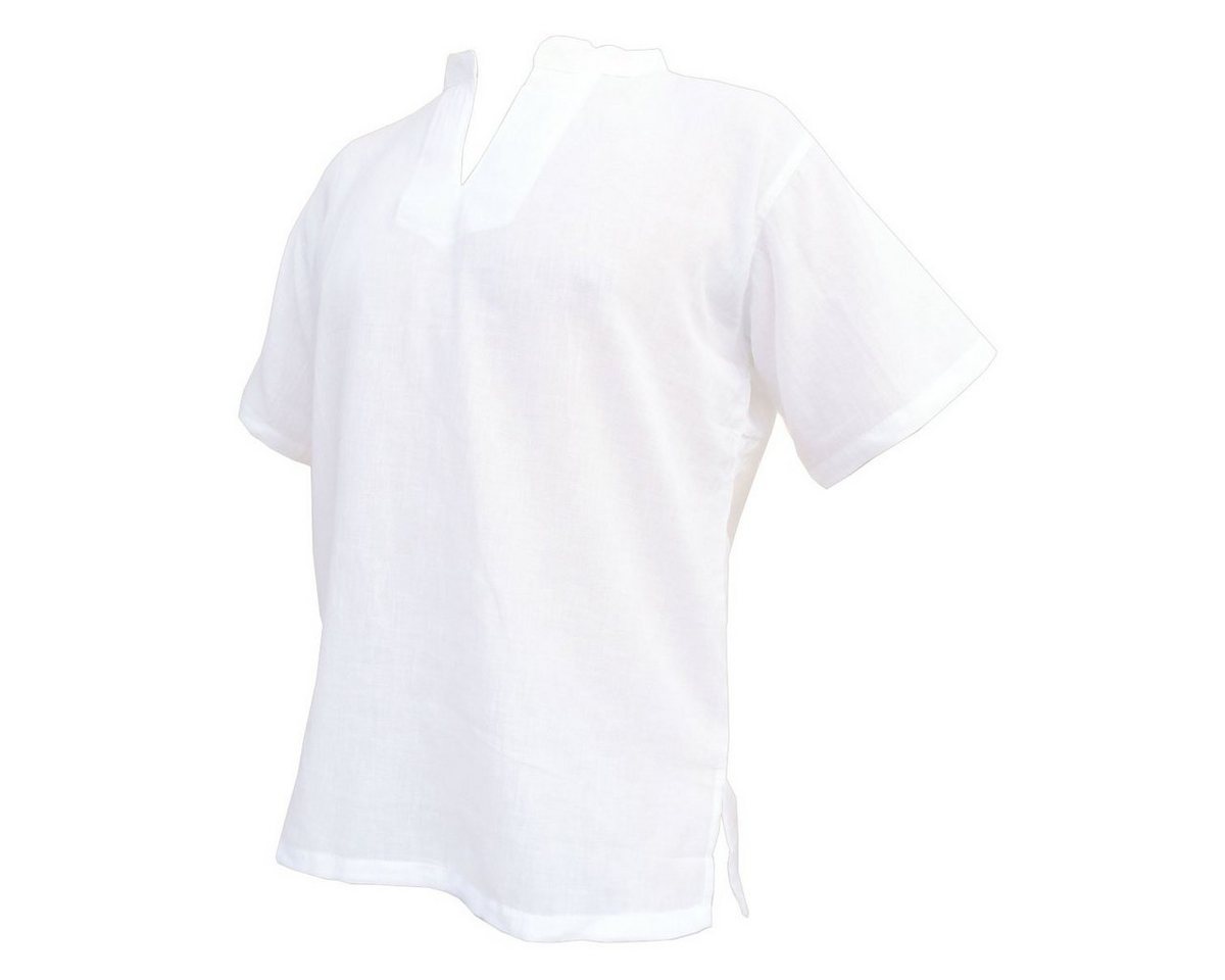 PANASIAM Kurzarmhemd oder Kurzarm Fischerhemd aus Baumwolle Herren dünnes Sommerhemd Fisherman Shirt angenehm leicht und bequem bis Gr. 3XL von PANASIAM