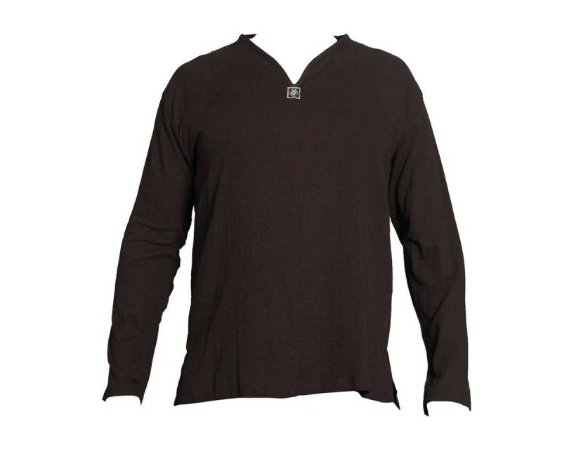 PANASIAM Kurzarmhemd Luftig leichtes Sommerhemd 'K' aus weicher Baumwolle für Herren Freizeithemd wahlweise Langarmhemd oder Kurzarmvariante Fischerhemd von PANASIAM