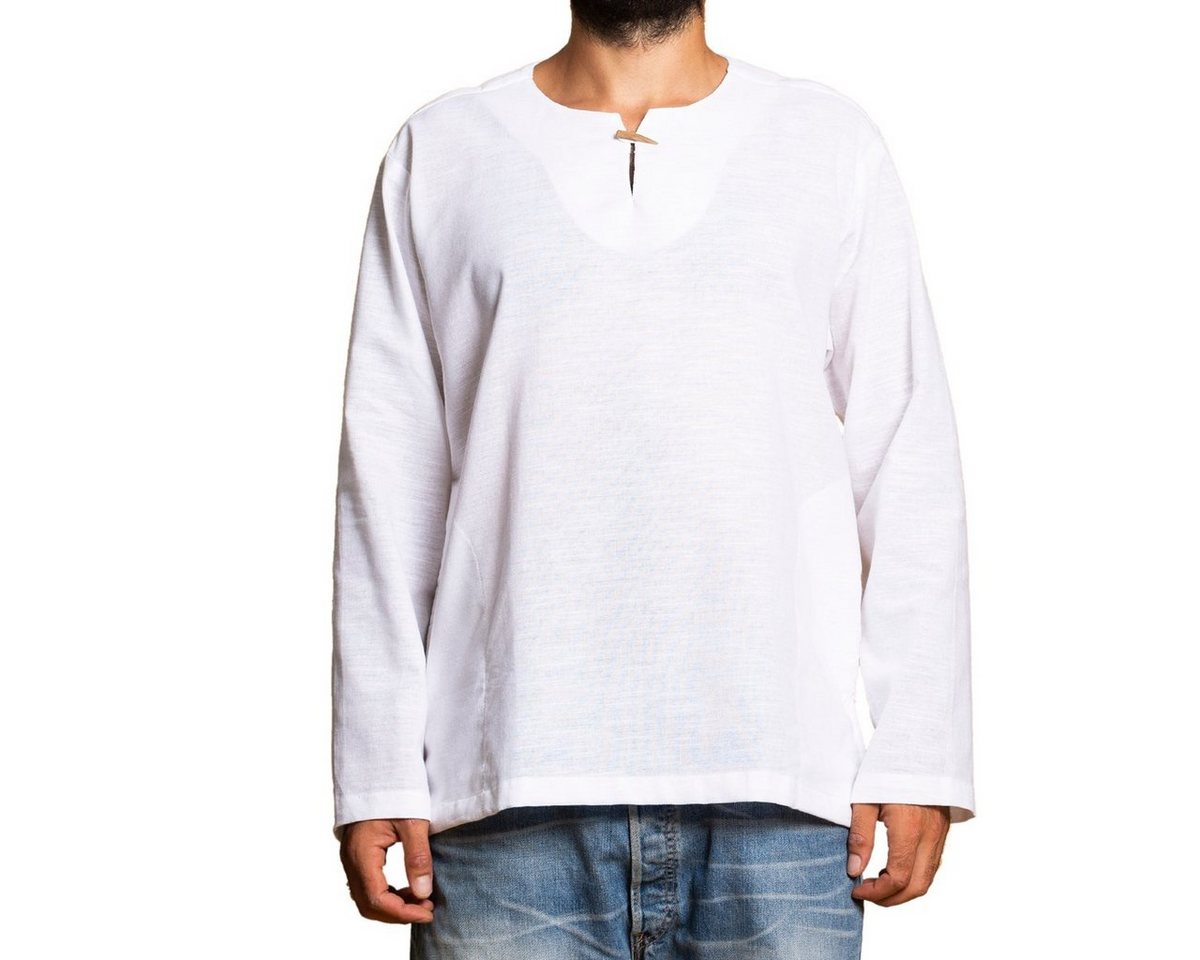 PANASIAM Kurzarmhemd Fischerhemd T01 aus hochwertiger Baumwolle für Herren Relaxed-Passform Freizeithemd bis Gr. XXL Fisherman Shirt longsleeve von PANASIAM
