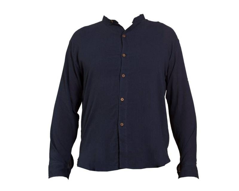 PANASIAM Kurzarmhemd Luftig leichtes Sommerhemd 'K' mit Knöpfen aus 100% Baumwolle Herren Freizeithemd Fischerhemd Fisherman Shirt von PANASIAM