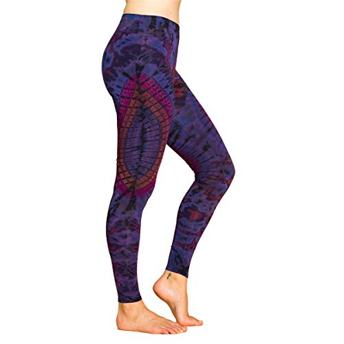 PANASIAM Legging Batik3 TD17 Purple, S von PANASIAM