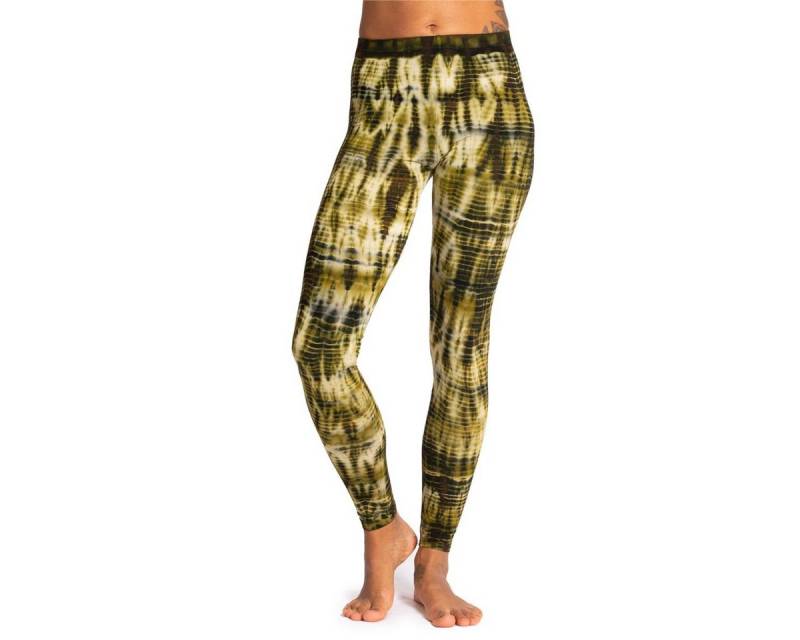 PANASIAM Leggings handgefärbte Unikat Batik Leggings aus natürlicher Viskose Goa Hose im Batik Look Yogaleggings Sporthose Sportleggings lange Leggings von PANASIAM