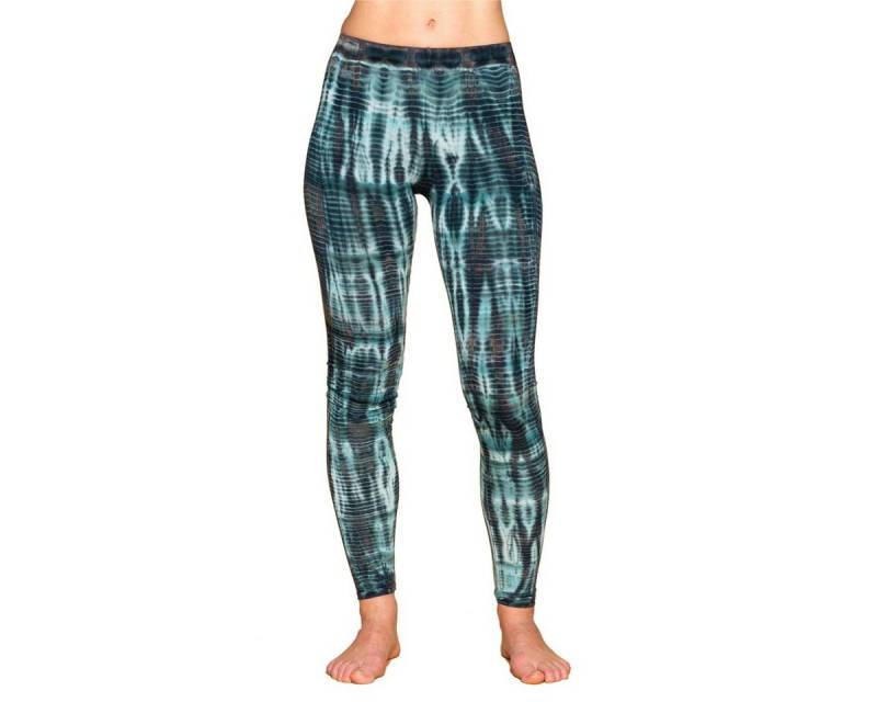 PANASIAM Leggings Unikat Batik Leggings 'Dschungel' aus natürlicher Viskose Tiedye Batik alternative lange Hippie Leggings Yogaleggings Sportleggings von PANASIAM