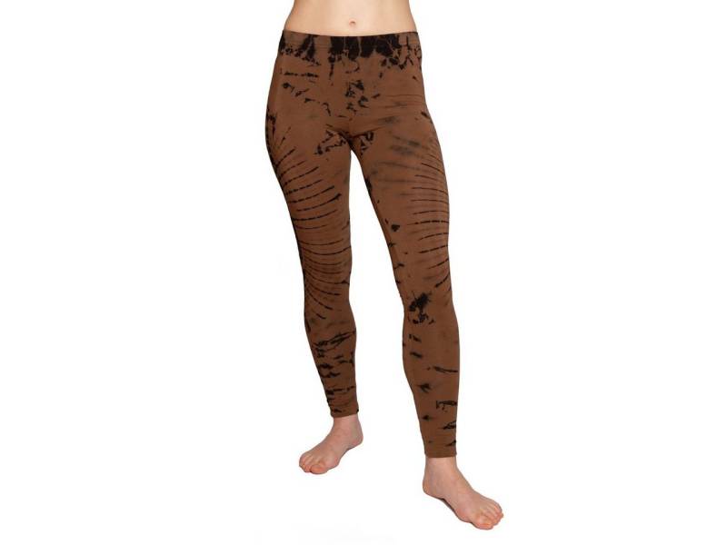 PANASIAM Leggings Unikat Batik Leggings 'Dschungel' aus natürlicher Viskose Tiedye Batik alternative lange Hippie Leggings Yogaleggings Sportleggings von PANASIAM