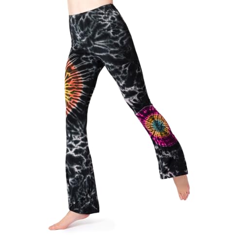 PANASIAM Leggings Batik with Flare, Black Multicolor, S von PANASIAM