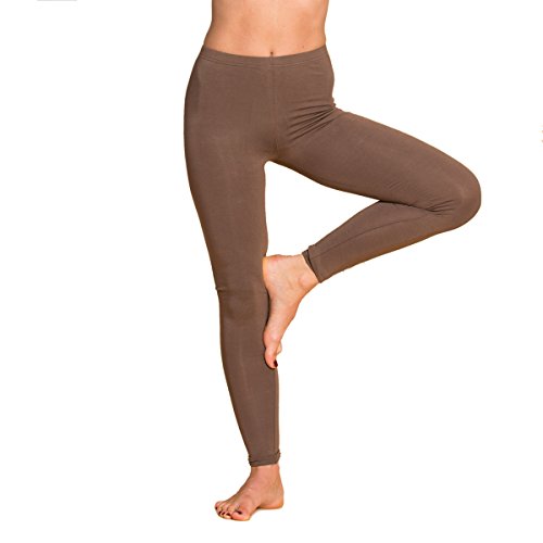 PANASIAM Leggings U004, Unicolor Brown, M von PANASIAM