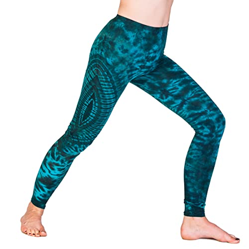 PANASIAM Leggings batik2, TD12 Blue-Green, S von PANASIAM