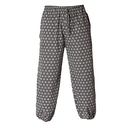 PANASIAM Muck Pants 'geometrix', Asanoha Black, L von PANASIAM