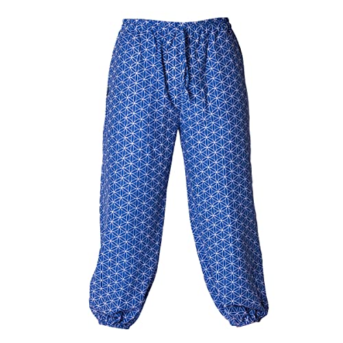 PANASIAM Muck Pants 'geometrix', Flower of Life Blue, M von PANASIAM