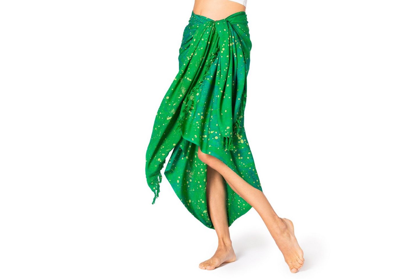 PANASIAM Pareo Sarong Starlit Wachsbatik aus hochwertiger Viskose Strandtuch, Strandkleid Bikini Cover-up Tuch für den Strand Schultertuch Halstuch von PANASIAM